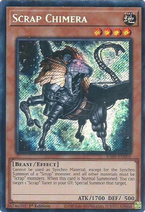 Image for Scrap Chimera (Secret Rare) (RA05-EN005) [Rarity Collection 5] - YuGiOh