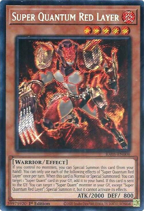Image for Super Quantum Red Layer (Secret Rare) (RA05-EN008) [Rarity Collection 5] - YuGiOh