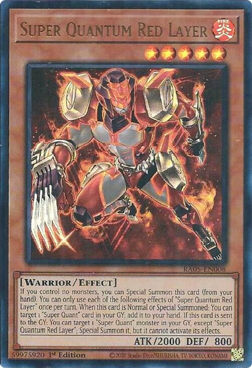 Image for Super Quantum Red Layer (Ultra Rare) (RA05-EN008) [Rarity Collection 5] - YuGiOh