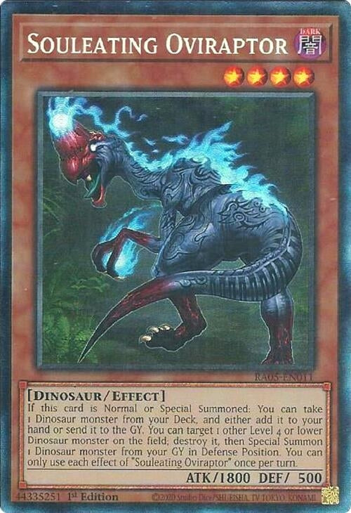 Image for Souleating Oviraptor (Collector's Rare) (RA05-EN011) [Rarity Collection 5] - YuGiOh