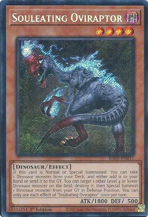 Image for Souleating Oviraptor (Secret Rare) (RA05-EN011) [Rarity Collection 5] - YuGiOh