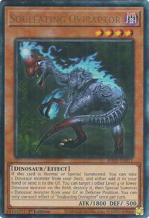 Image for Souleating Oviraptor (Ultimate Rare) (RA05-EN011) [Rarity Collection 5] - YuGiOh