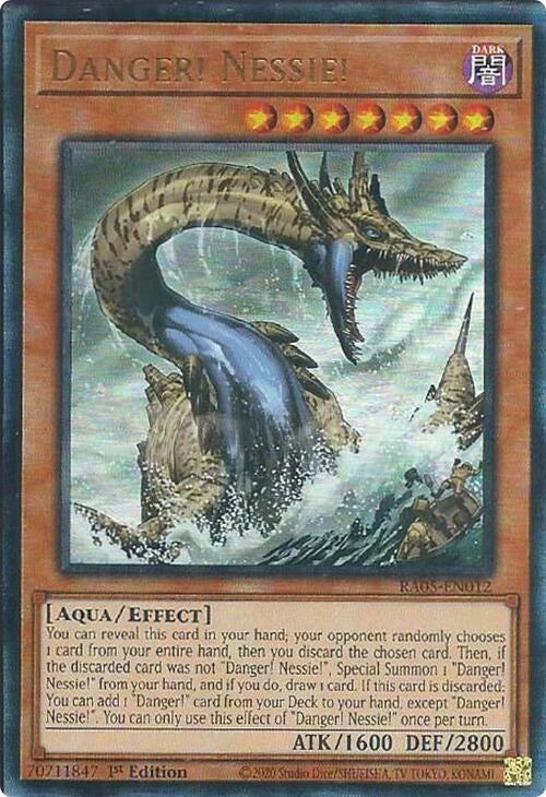Image for Danger! Nessie! (Ultimate Rare) (RA05-EN012) [Rarity Collection 5] - YuGiOh