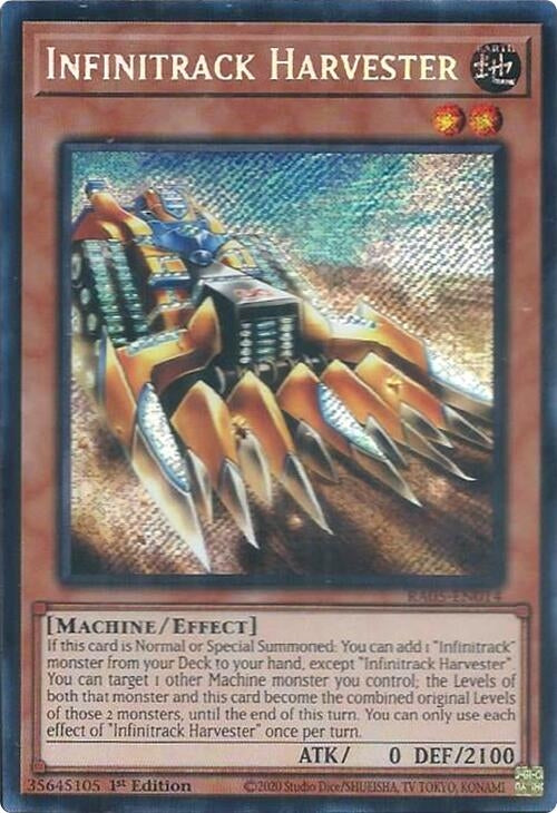 Image for Infinitrack Harvester (Secret Rare) (RA05-EN014) [Rarity Collection 5] - YuGiOh