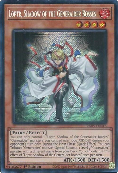 Image for Loptr, Shadow of the Generaider Bosses (Secret Rare) (RA05-EN016) [Rarity Collection 5] - YuGiOh