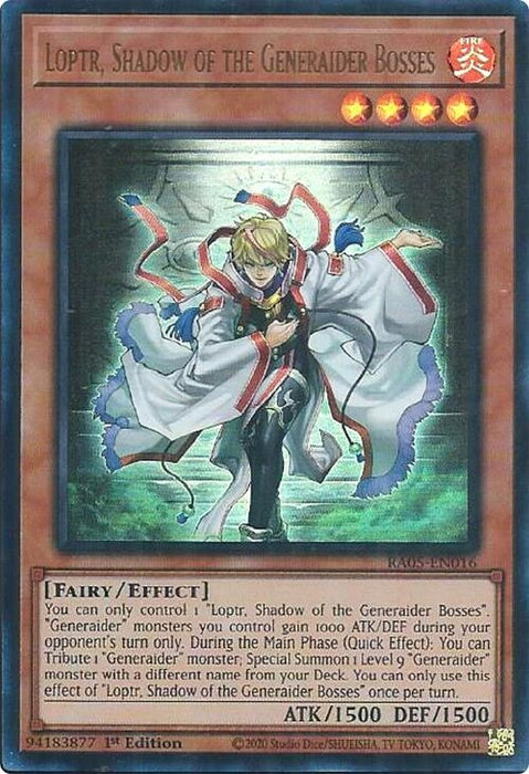 Image for Loptr, Shadow of the Generaider Bosses (Ultra Rare) (RA05-EN016) [Rarity Collection 5] - YuGiOh
