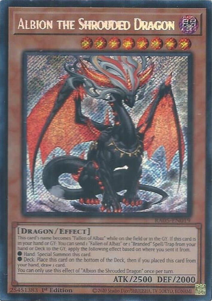 Image for Albion the Shrouded Dragon (Secret Rare) (RA05-EN019) [Rarity Collection 5] - YuGiOh