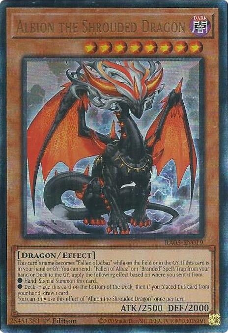 Image for Albion the Shrouded Dragon (Ultimate Rare) (RA05-EN019) [Rarity Collection 5] - YuGiOh