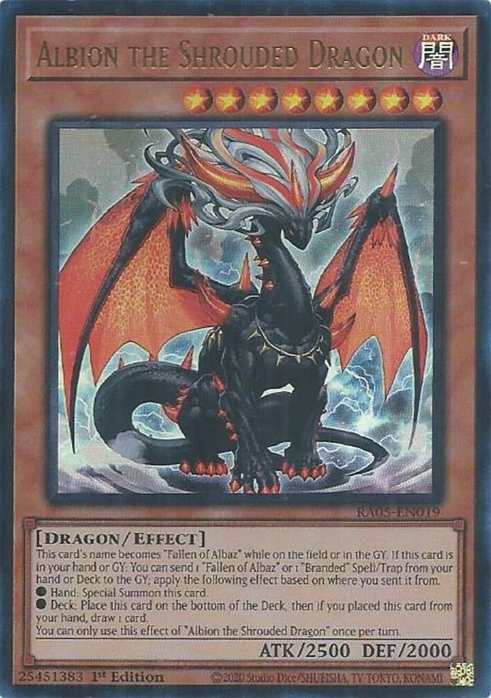 Image for Albion the Shrouded Dragon (Ultra Rare) (RA05-EN019) [Rarity Collection 5] - YuGiOh