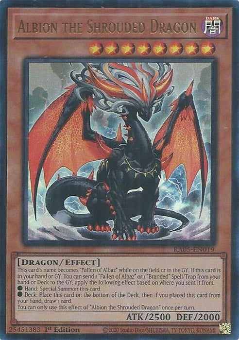 Image for Albion the Shrouded Dragon (Ultra Rare) (RA05-EN019) [Rarity Collection 5] - YuGiOh