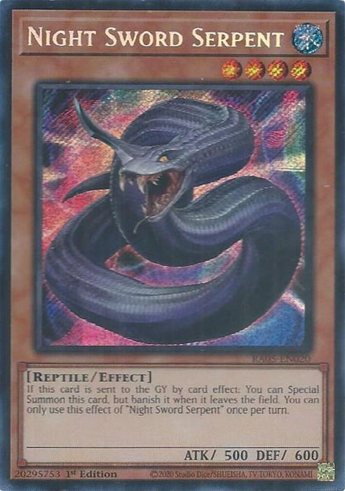 Image for Night Sword Serpent (Secret Rare) (RA05-EN020) [Rarity Collection 5] - YuGiOh
