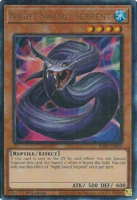 Image for Night Sword Serpent (Ultimate Rare) (RA05-EN020) [Rarity Collection 5] - YuGiOh
