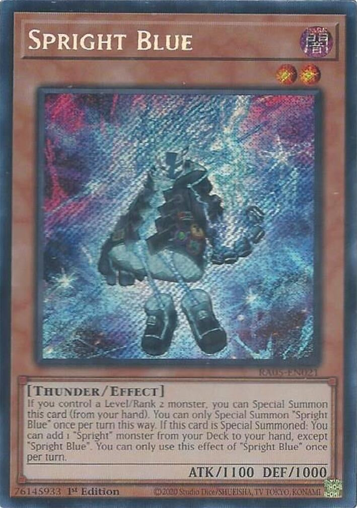Image for Spright Blue (Secret Rare) (RA05-EN021) [Rarity Collection 5] - YuGiOh