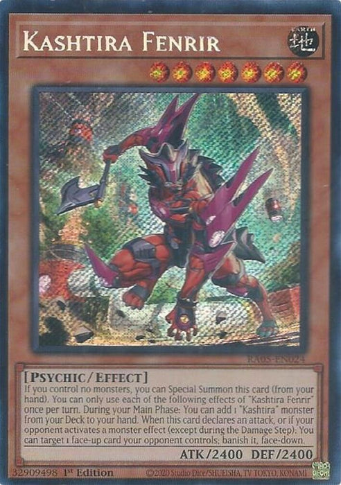 Image for Kashtira Fenrir (Secret Rare) (RA05-EN024) [Rarity Collection 5] - YuGiOh
