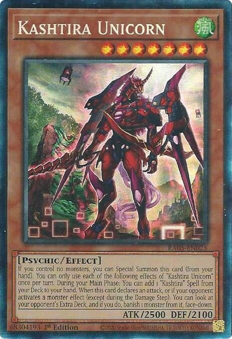 Image for Kashtira Unicorn (Collector's Rare) (RA05-EN025) [Rarity Collection 5] - YuGiOh