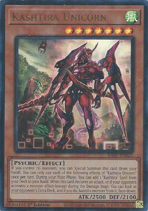 Image for Kashtira Unicorn (Ultra Rare) (RA05-EN025) [Rarity Collection 5] - YuGiOh