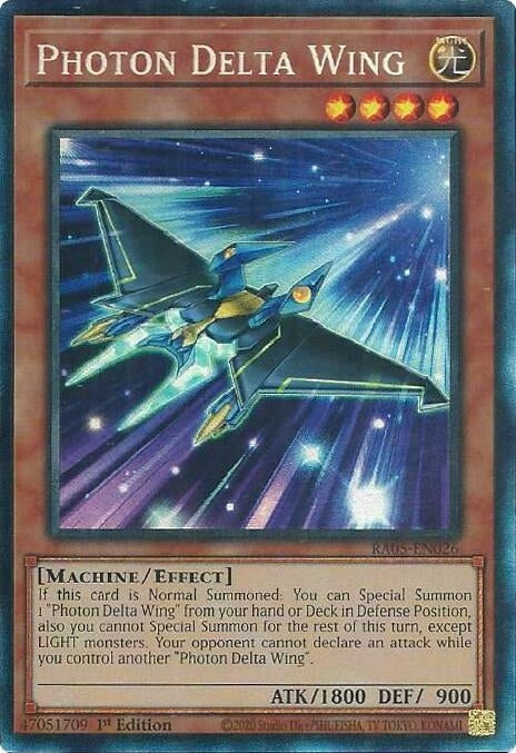Image for Photon Delta Wing (Collector's Rare) (RA05-EN026) [Rarity Collection 5] - YuGiOh