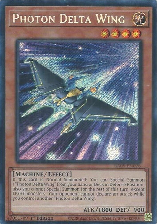 Image for Photon Delta Wing (Secret Rare) (RA05-EN026) [Rarity Collection 5] - YuGiOh
