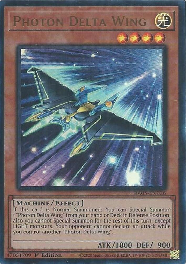 Image for Photon Delta Wing (Ultra Rare) (RA05-EN026) [Rarity Collection 5] - YuGiOh