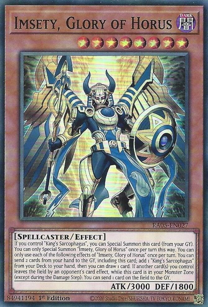 Image for Imsety, Glory of Horus (RA05-EN027) [Rarity Collection 5] - YuGiOh