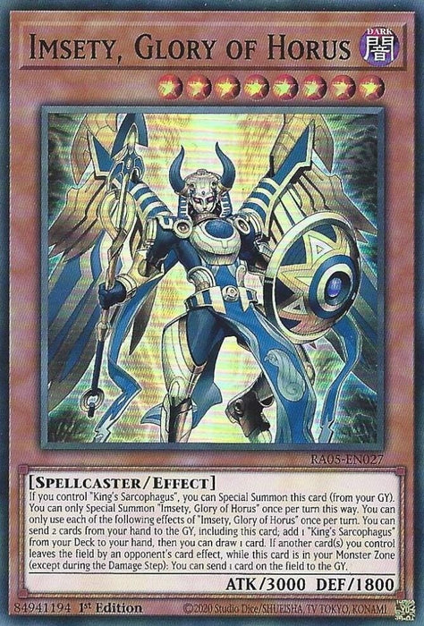 Image for Imsety, Glory of Horus (RA05-EN027) [Rarity Collection 5] - YuGiOh