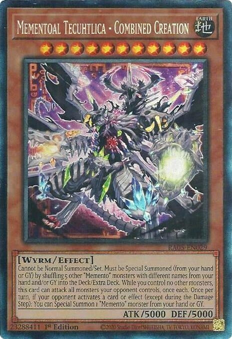 Image for Mementoal Tecuhtlica - Combined Creation (Collector's Rare) (RA05-EN029) [Rarity Collection 5] - YuGiOh