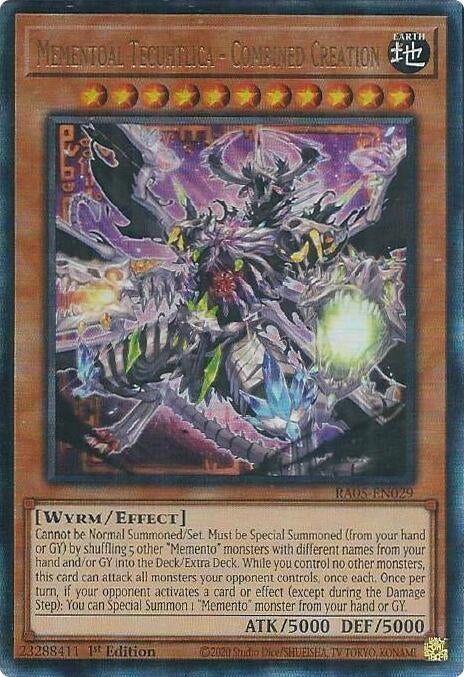 Image for Mementoal Tecuhtlica - Combined Creation (Ultimate Rare) (RA05-EN029) [Rarity Collection 5] - YuGiOh