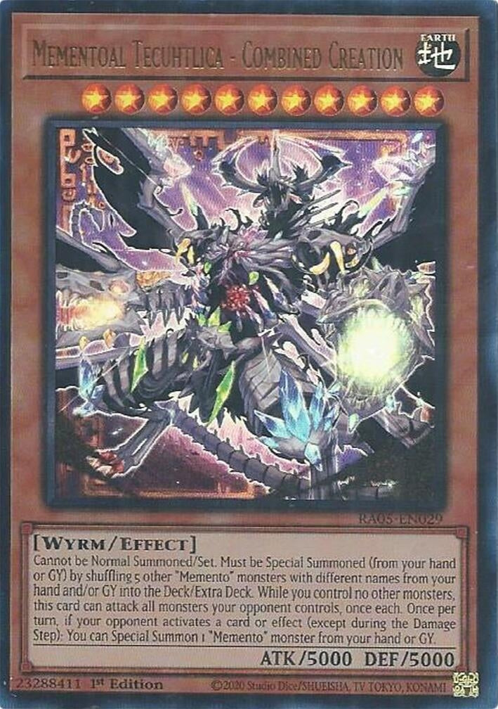 Image for Mementoal Tecuhtlica - Combined Creation (Ultra Rare) (RA05-EN029) [Rarity Collection 5] - YuGiOh
