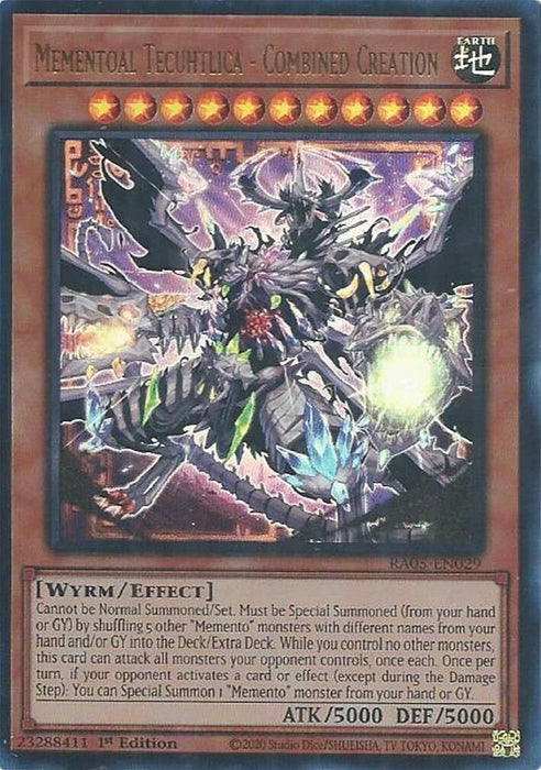 Image for Mementoal Tecuhtlica - Combined Creation (Ultra Rare) (RA05-EN029) [Rarity Collection 5] - YuGiOh