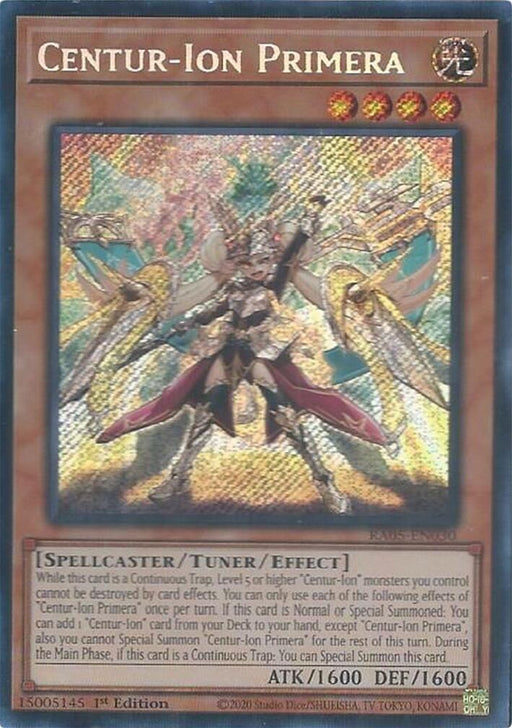 Image for Centur-Ion Primera (Secret Rare) (RA05-EN030) [Rarity Collection 5] - YuGiOh