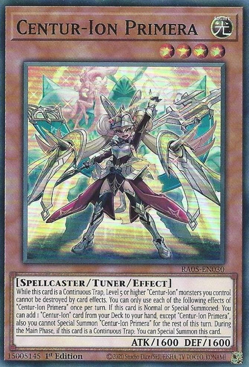 Image for Centur-Ion Primera (RA05-EN030) [Rarity Collection 5] - YuGiOh