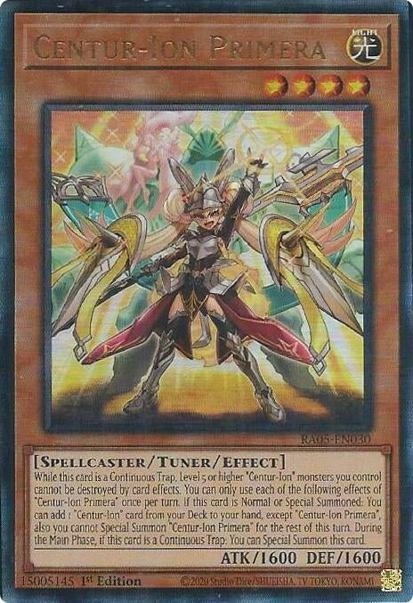 Image for Centur-Ion Primera (Ultimate Rare) (RA05-EN030) [Rarity Collection 5] - YuGiOh