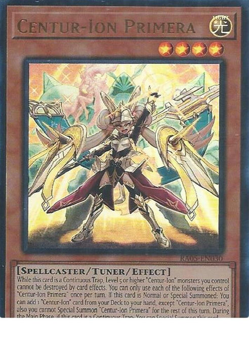 Image for Centur-Ion Primera (Ultra Rare) (RA05-EN030) [Rarity Collection 5] - YuGiOh