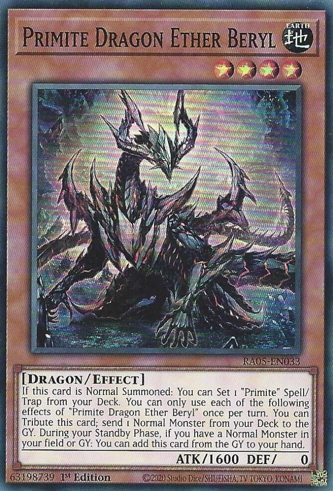 Image for Primite Dragon Ether Beryl (RA05-EN033) [Rarity Collection 5] - YuGiOh