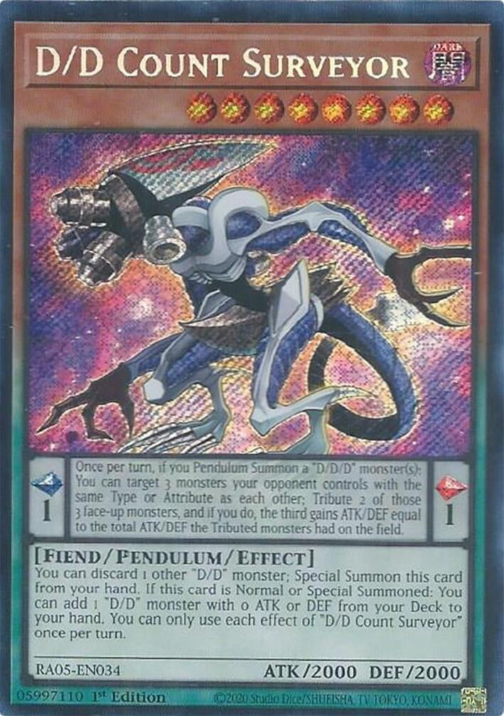 Image for D/D Count Surveyor (Secret Rare) (RA05-EN034) [Rarity Collection 5] - YuGiOh