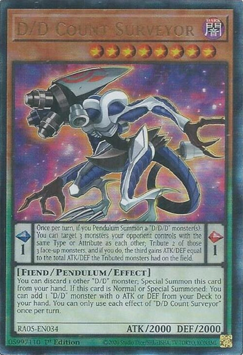 Image for D/D Count Surveyor (Ultimate Rare) (RA05-EN034) [Rarity Collection 5] - YuGiOh