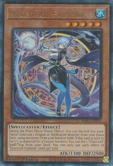 Image for Dracotail Faimena (Ultimate Rare) (RA05-EN035) [Rarity Collection 5] - YuGiOh