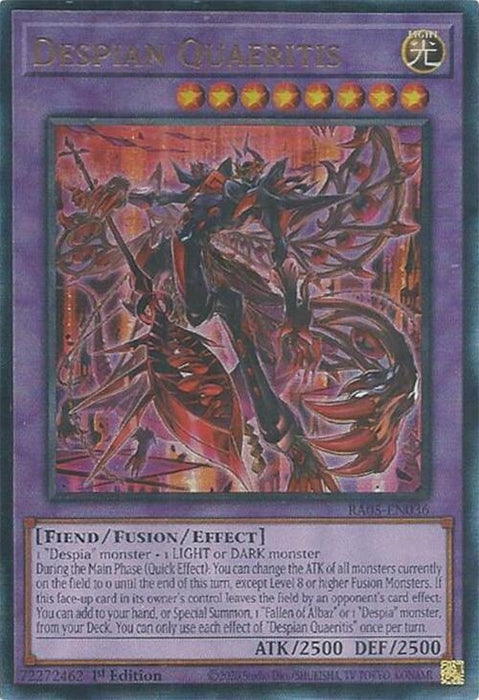 Image for Despian Quaeritis (Ultimate Rare) (RA05-EN036) [Rarity Collection 5] - YuGiOh