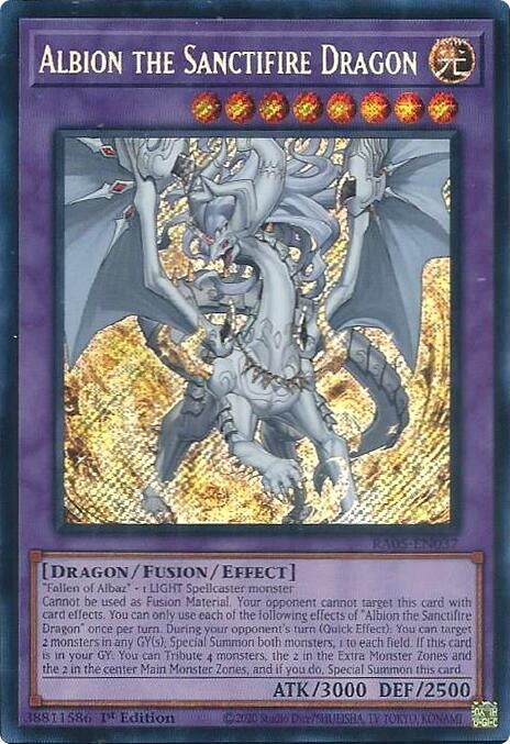 Image for Albion the Sanctifire Dragon (Secret Rare) (RA05-EN037) [Rarity Collection 5] - YuGiOh