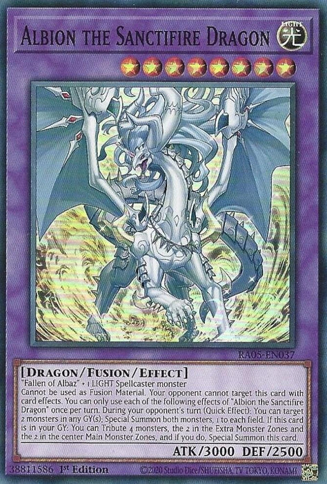 Image for Albion the Sanctifire Dragon (RA05-EN037) [Rarity Collection 5] - YuGiOh
