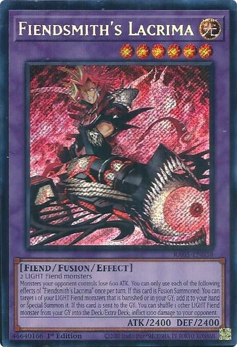 Image for Fiendsmith's Lacrima (Secret Rare) (RA05-EN038) [Rarity Collection 5] - YuGiOh