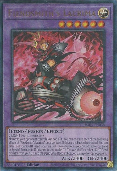 Image for Fiendsmith's Lacrima (Ultimate Rare) (RA05-EN038) [Rarity Collection 5] - YuGiOh