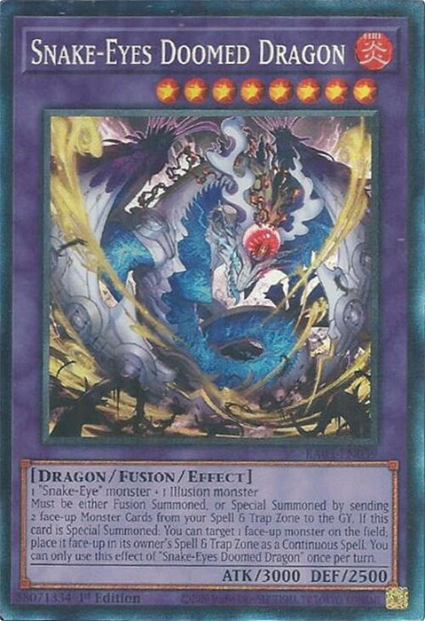 Image for Snake-Eyes Doomed Dragon (Collector's Rare) (RA05-EN039) [Rarity Collection 5] - YuGiOh