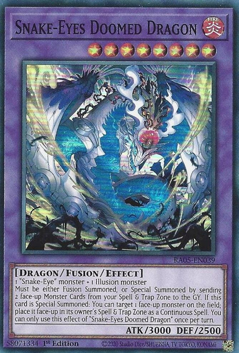 Image for Snake-Eyes Doomed Dragon (RA05-EN039) [Rarity Collection 5] - YuGiOh