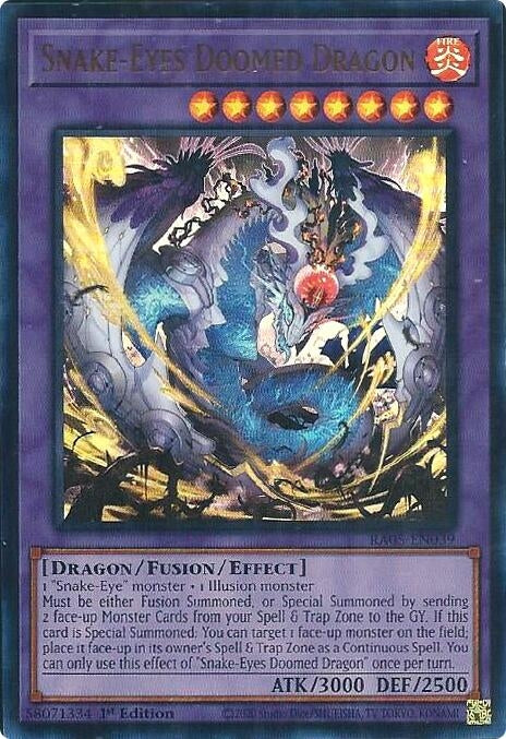 Image for Snake-Eyes Doomed Dragon (Ultra Rare) (RA05-EN039) [Rarity Collection 5] - YuGiOh