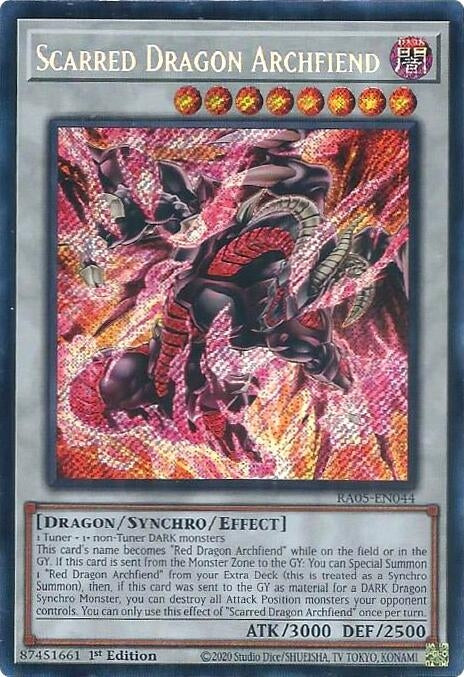 Image for Scarred Dragon Archfiend (Secret Rare) (RA05-EN044) [Rarity Collection 5] - YuGiOh