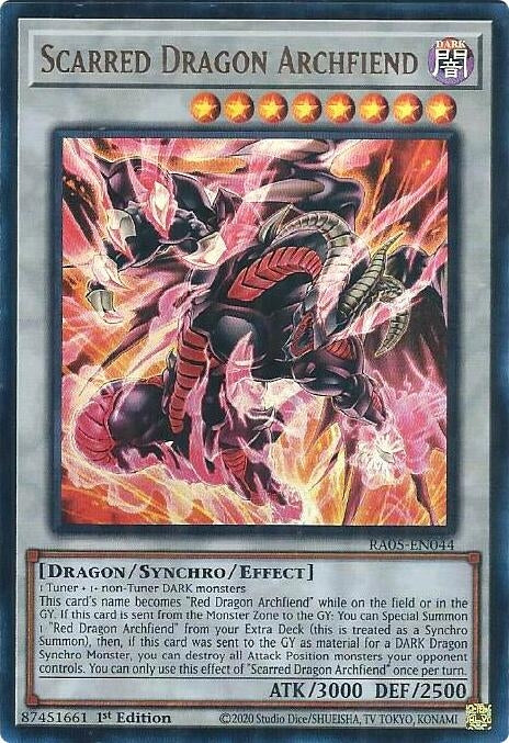 Image for Scarred Dragon Archfiend (Ultra Rare) (RA05-EN044) [Rarity Collection 5] - YuGiOh