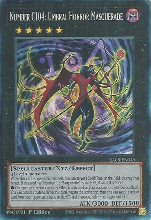Image for Number C104: Umbral Horror Masquerade (Collector's Rare) (RA05-EN046) [Rarity Collection 5] - YuGiOh