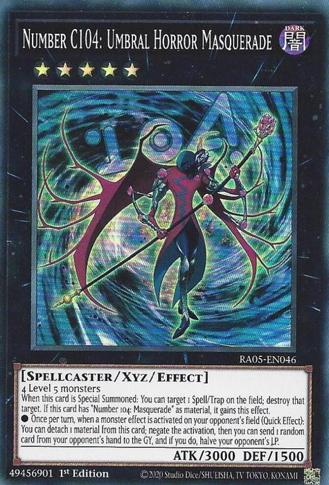 Image for Number C104: Umbral Horror Masquerade (RA05-EN046) [Rarity Collection 5] - YuGiOh