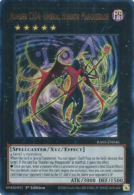 Image for Number C104: Umbral Horror Masquerade (Ultra Rare) (RA05-EN046) [Rarity Collection 5] - YuGiOh